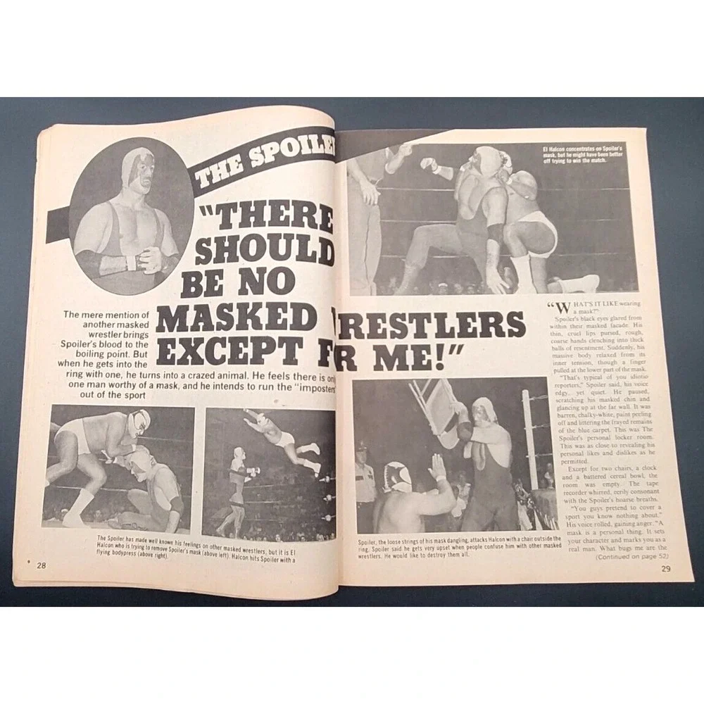 SPORTS REVIEW WRESTLING FEB 1980 DUSTY RHODES‎ TERRY FUNK  APARTMENT WRESTLING